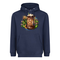 Navy sunflower coffee cup cactus Heavyweight Hoodie - JahusDesignShop