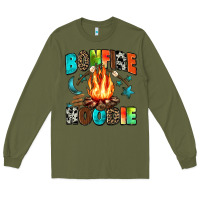 Army Green bonfire Long Sleeve Tee - Zillion Design Studio