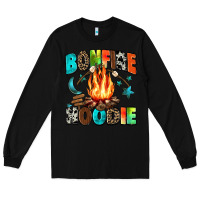 Black bonfire Long Sleeve Tee - Zillion Design Studio