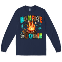 Navy bonfire Long Sleeve Tee - Zillion Design Studio