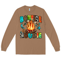 Toasted Coconut bonfire Long Sleeve Tee - Zillion Design Studio