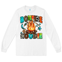 White bonfire Long Sleeve Tee - Zillion Design Studio