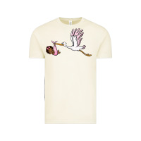 Vintage Arctic stork with black baby girl Vintage Tee - BarkalooDesign