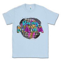 Dusty Blue racing mama Classic Tee - Zillion Design Studio