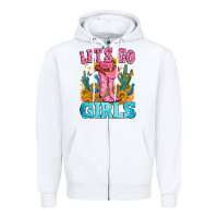 White let's go girls Zipper Hoodie - Zillion Design Studio