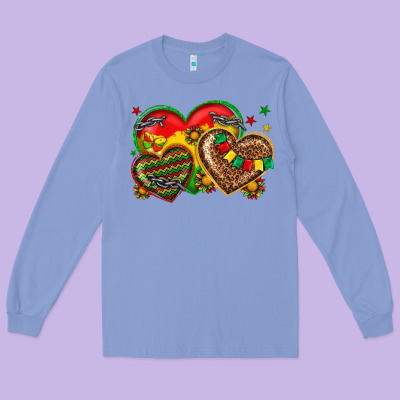 Long Sleeve Tee juneteenth heart