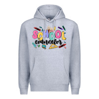 Heather Grey school counselor Premium Hoodie - MaliasSmallBusiness