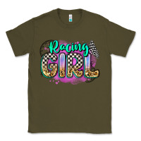 Army Green racing girl Classic Tee - Zillion Design Studio