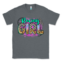 Charcoal Heather racing girl Classic Tee - Zillion Design Studio