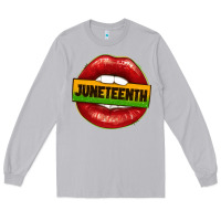 Moon Dust juneteenth lips Long Sleeve Tee - texasbilliewilder
