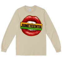 Mushroom juneteenth lips Long Sleeve Tee - texasbilliewilder