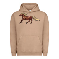 Pigment Burro running horse Urban Hoodie - NancyCooperArtShop