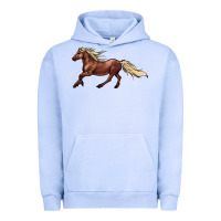 Pigment Grape Ice running horse Urban Hoodie - NancyCooperArtShop