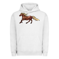 Pigment Lunar Rock running horse Urban Hoodie - NancyCooperArtShop