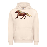 Sandshell running horse Urban Hoodie - NancyCooperArtShop