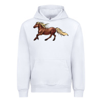 White running horse Urban Hoodie - NancyCooperArtShop