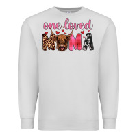 Dove Grey highland cow one loved mama Premium Sweatshirt - JahusDesignShop