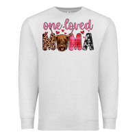 Oatmeal Heather highland cow one loved mama Premium Sweatshirt - JahusDesignShop