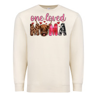 Sandshell highland cow one loved mama Premium Sweatshirt - JahusDesignShop