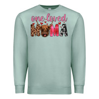 Seafoam highland cow one loved mama Premium Sweatshirt - JahusDesignShop