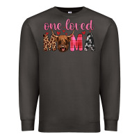 Smoke highland cow one loved mama Premium Sweatshirt - JahusDesignShop