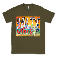 Army Green salty vibes Classic Tee - texasbilliewilder