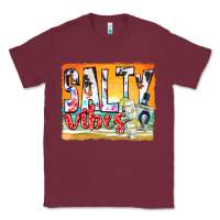 Burgundy salty vibes Classic Tee - texasbilliewilder