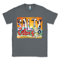Charcoal Heather salty vibes Classic Tee - texasbilliewilder