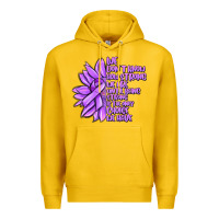 Lemon purple pancreatic cancer sunflower and cancer ribb Premium Hoodie - MaliasSmallBusiness