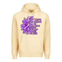 Pina Colada purple pancreatic cancer sunflower and cancer ribb Premium Hoodie - MaliasSmallBusiness
