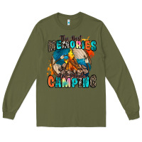 Army Green the best memories are made camping Long Sleeve Tee - Zillion Design Studio