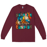 Burgundy the best memories are made camping Long Sleeve Tee - Zillion Design Studio