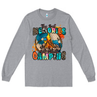 Heather Grey the best memories are made camping Long Sleeve Tee - Zillion Design Studio