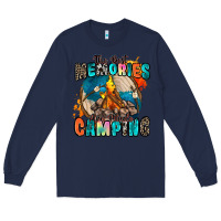 Navy the best memories are made camping Long Sleeve Tee - Zillion Design Studio