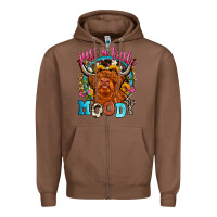 Chestnut just a little moody Zipper Hoodie - Zillion Design Studio