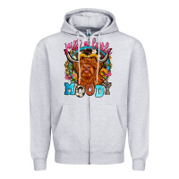 Heather Grey just a little moody Zipper Hoodie - Zillion Design Studio