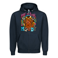 Navy just a little moody Zipper Hoodie - Zillion Design Studio