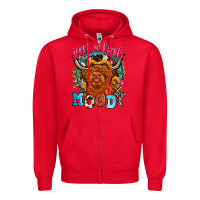 Red just a little moody Zipper Hoodie - Zillion Design Studio