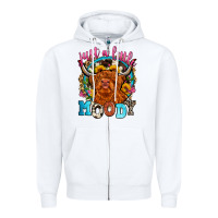 White just a little moody Zipper Hoodie - Zillion Design Studio