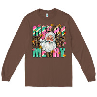 Chestnut merry merry merry Long Sleeve Tee - AdoDesignShop