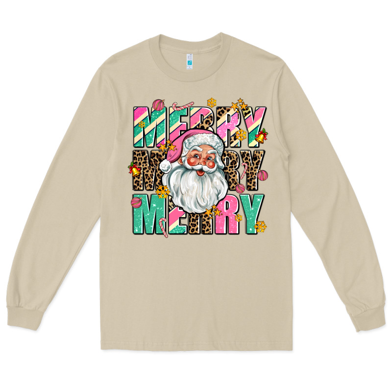 Merry Merry Merry Long Sleeve Tee by AdoDesignShop | Teevron