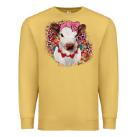 Antique Gold heifer valentines Premium Sweatshirt - JahusDesignShop