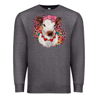 Charcoal Heather heifer valentines Premium Sweatshirt - JahusDesignShop