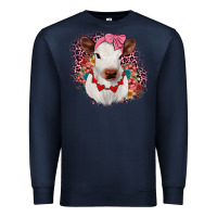 Navy heifer valentines Premium Sweatshirt - JahusDesignShop