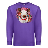 Purple heifer valentines Premium Sweatshirt - JahusDesignShop