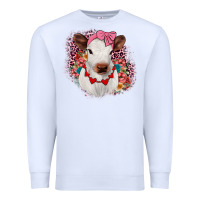 White heifer valentines Premium Sweatshirt - JahusDesignShop