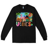Black summer vibes camp Long Sleeve Tee - Zillion Design Studio