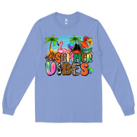 Colony Blue summer vibes camp Long Sleeve Tee - Zillion Design Studio