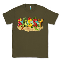 Army Green sassy beach Classic Tee - texasbilliewilder