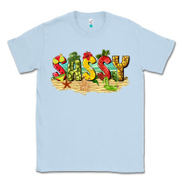 Dusty Blue sassy beach Classic Tee - texasbilliewilder